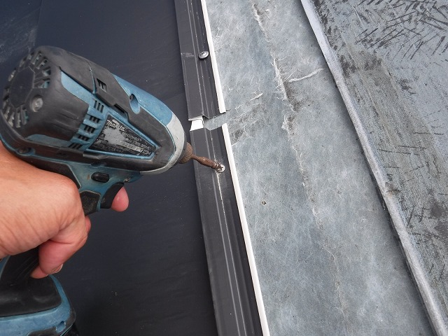 取り付け中の様子